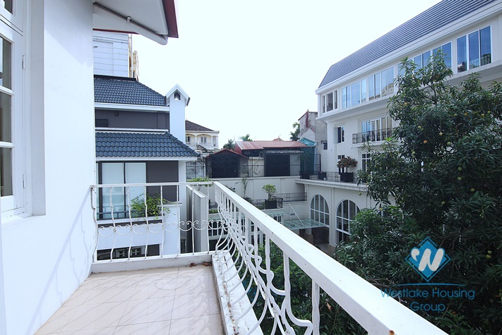 An elegant and high-end villa with a big yard for rent in Tay Ho area